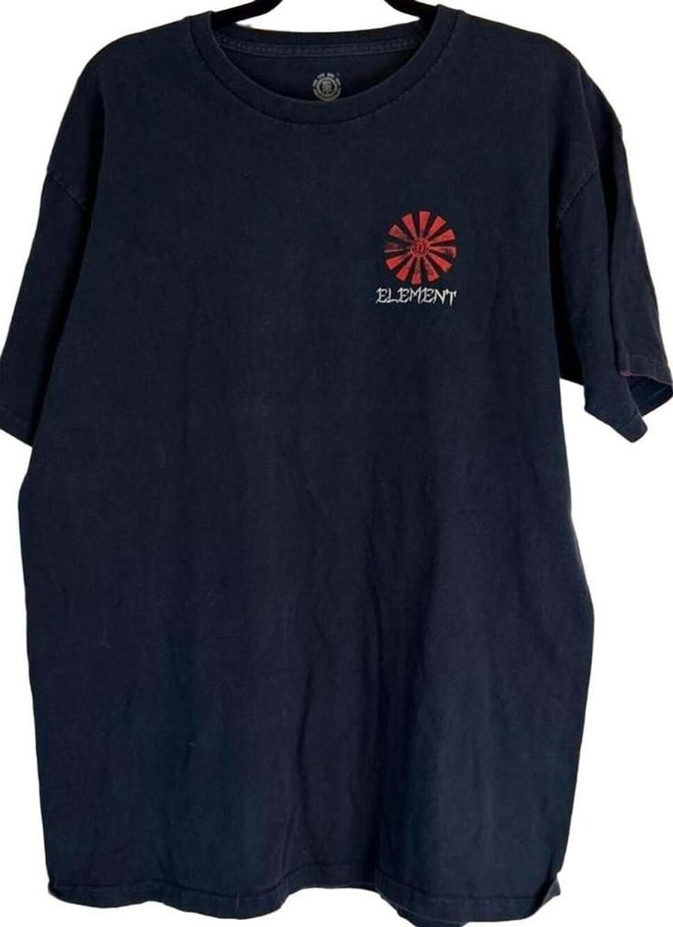 Element Skateboarding Koi Fish Sunburst Graphic T-Shirt Navy
